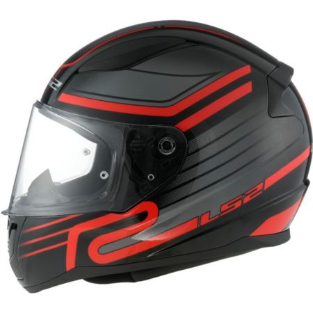 KASK LS2 FF353 RAPID II CIRCUIT BLACK RED-06 XS