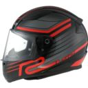 KASK LS2 FF353 RAPID II CIRCUIT BLACK RED-06 XS