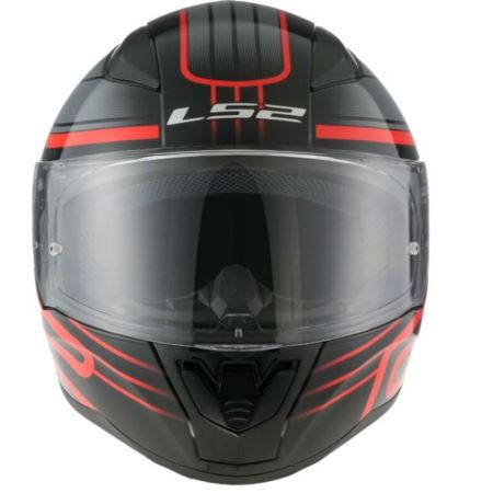 KASK LS2 FF353 RAPID II CIRCUIT BLACK RED-06 XS