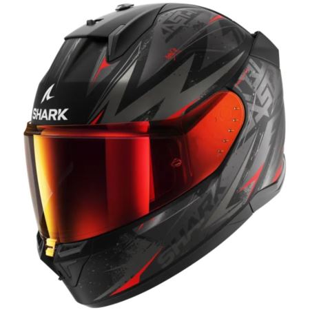 KASK SHARK D-SKWAL 3 BLAST-R MAT BLACK ANTH RED S