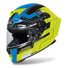 KASK AIROH GP 550 S Challenge blue/yellow matt R.